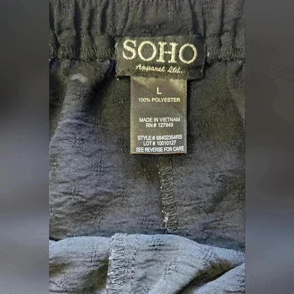 Soho Apparel Black Straight Leg Pants - Picture 3 of 7